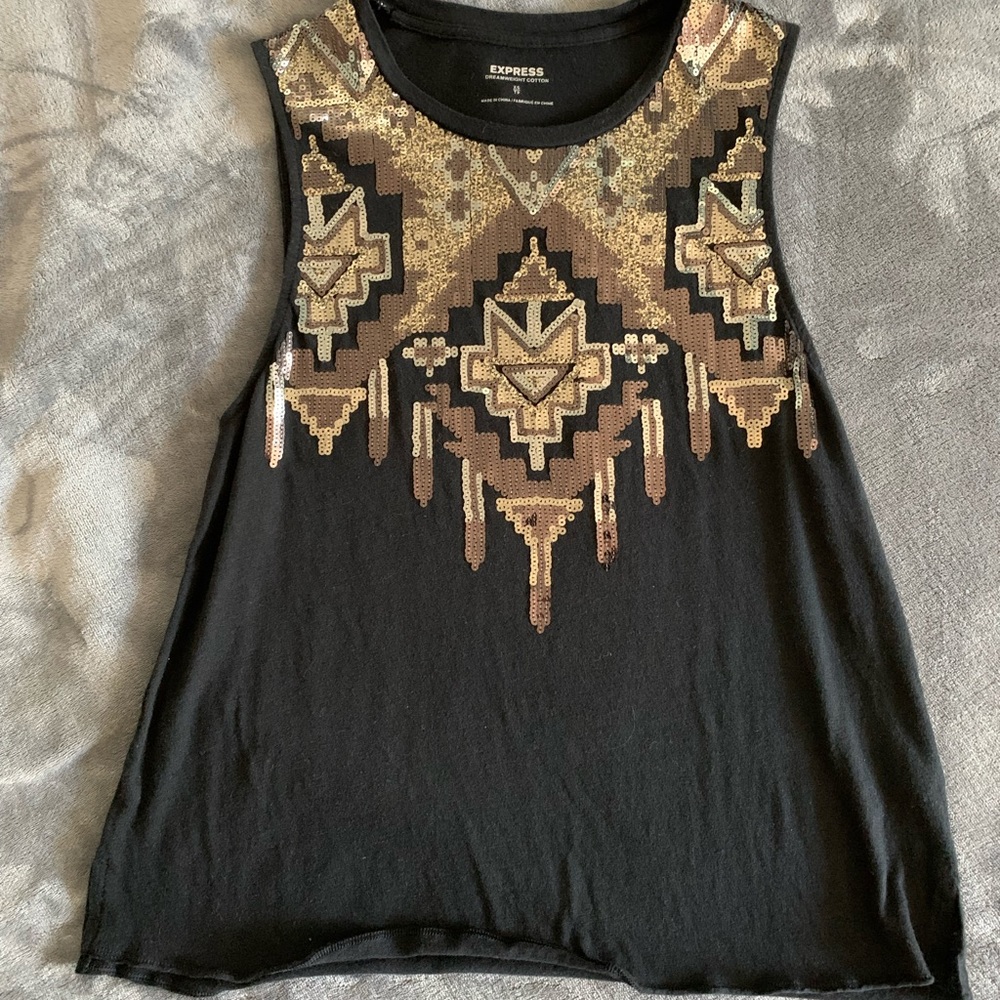 Express black and hold tank top